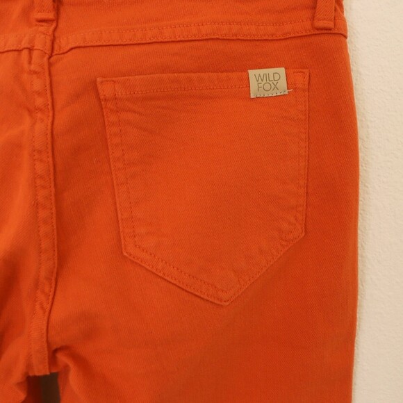 Wildfox Carmen Low Rise Skinny Jeans Size 26 Full Length Orange Valentine NEW B6 - Picture 4 of 6
